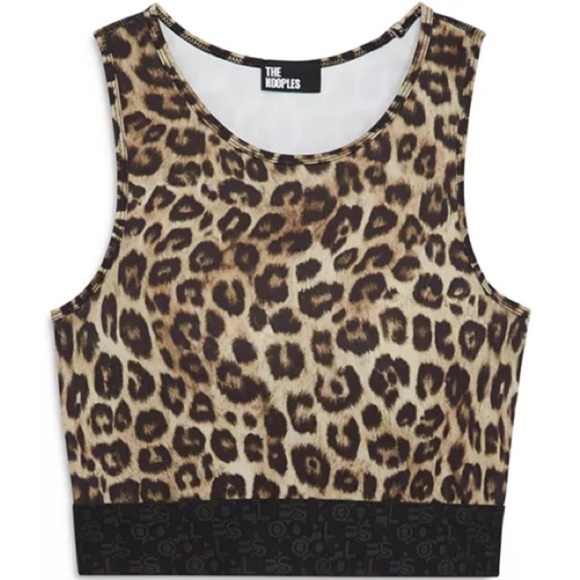 The Kooples Tops - The Kooples Leopard Crop Tank Top